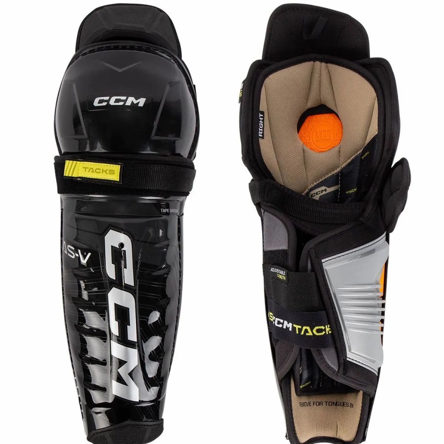 Protective * | Ccm Tacks As-V Senior Hockey Shin Guards