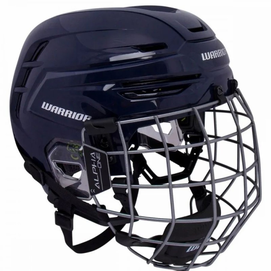 Protective * | Warrior Alpha One Ice Hockey Helmet Combo Black