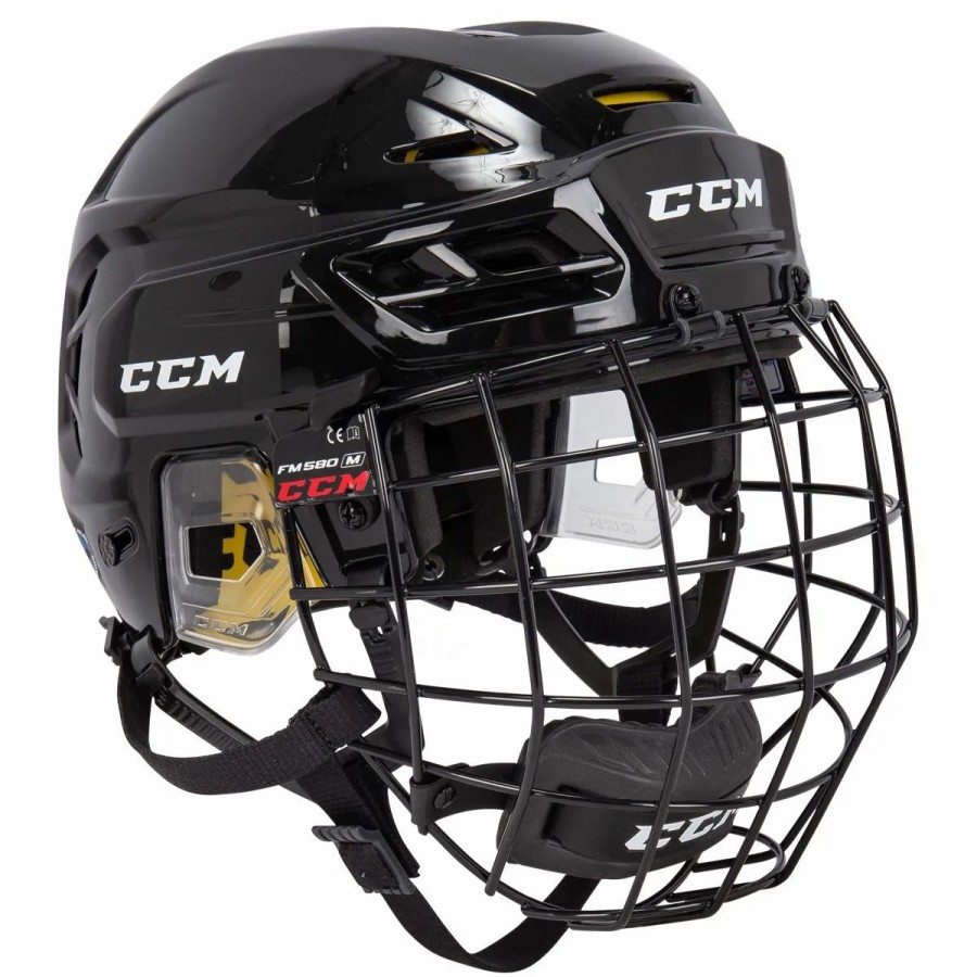 Protective * | Ccm Super Tacks 210 Senior Hockey Helmet Combo