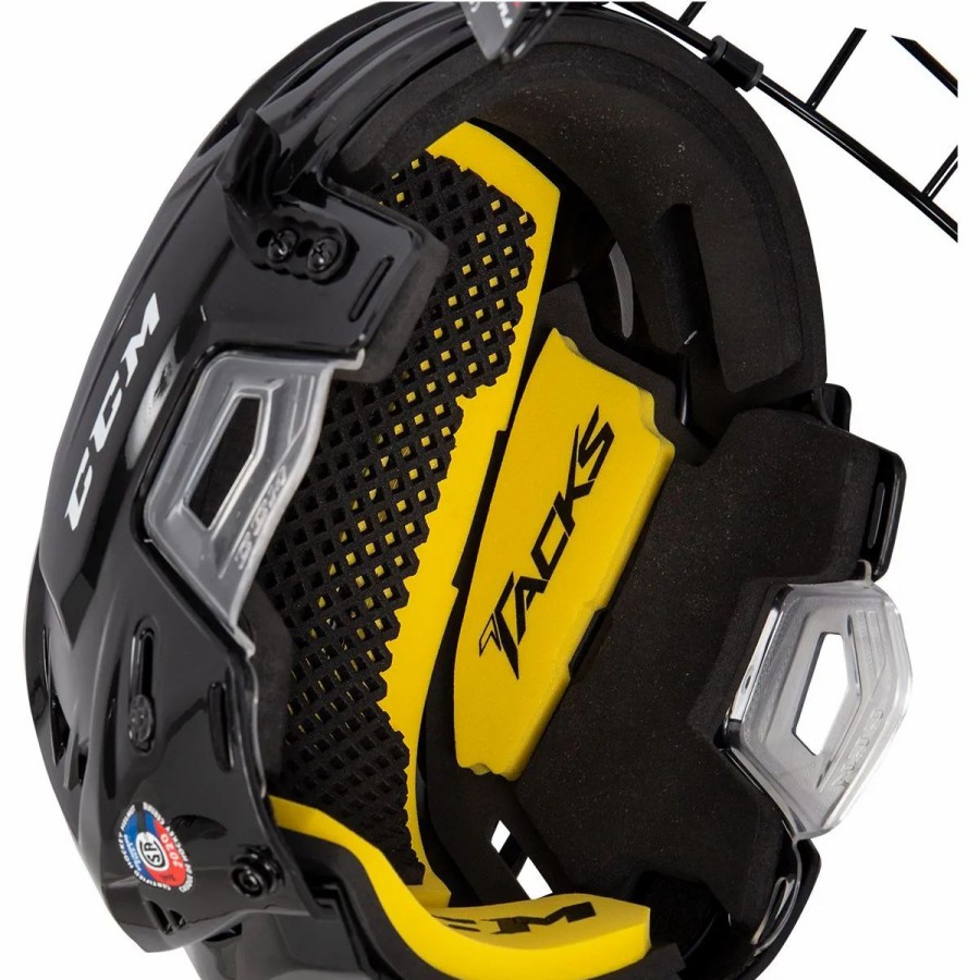 Protective * | Ccm Super Tacks 210 Senior Hockey Helmet Combo